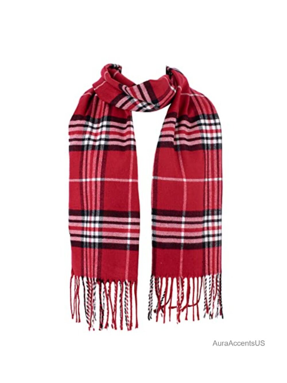 Unisex Plaid Check Scarf Soft Warm Acrylic Winter Wrap